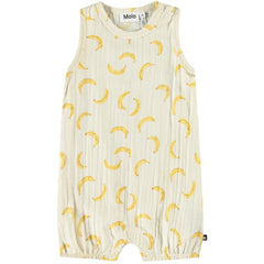 The Forever Romper from Molo. Baby romper in organic cotton. It is sleeveless and has no legs.