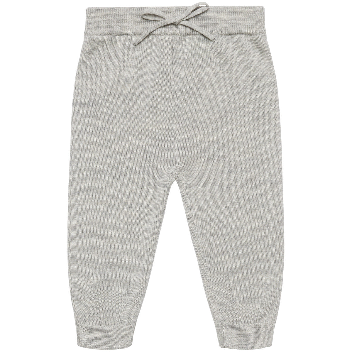 The Baby Pants from FUB featuring a soft single-jersey knit, low crotch fit, ribbed leg cuffs, and a waist bow detail.