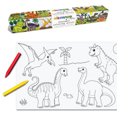 Coloring Scrolls - 6ct Various Themes - 10ft w/Adhesive Back: Dinosaur