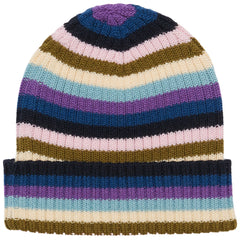 The Rib Beanie from FUB featuring a firm rib-knit structure, folded turn-up brim, and soft merino wool fabric.