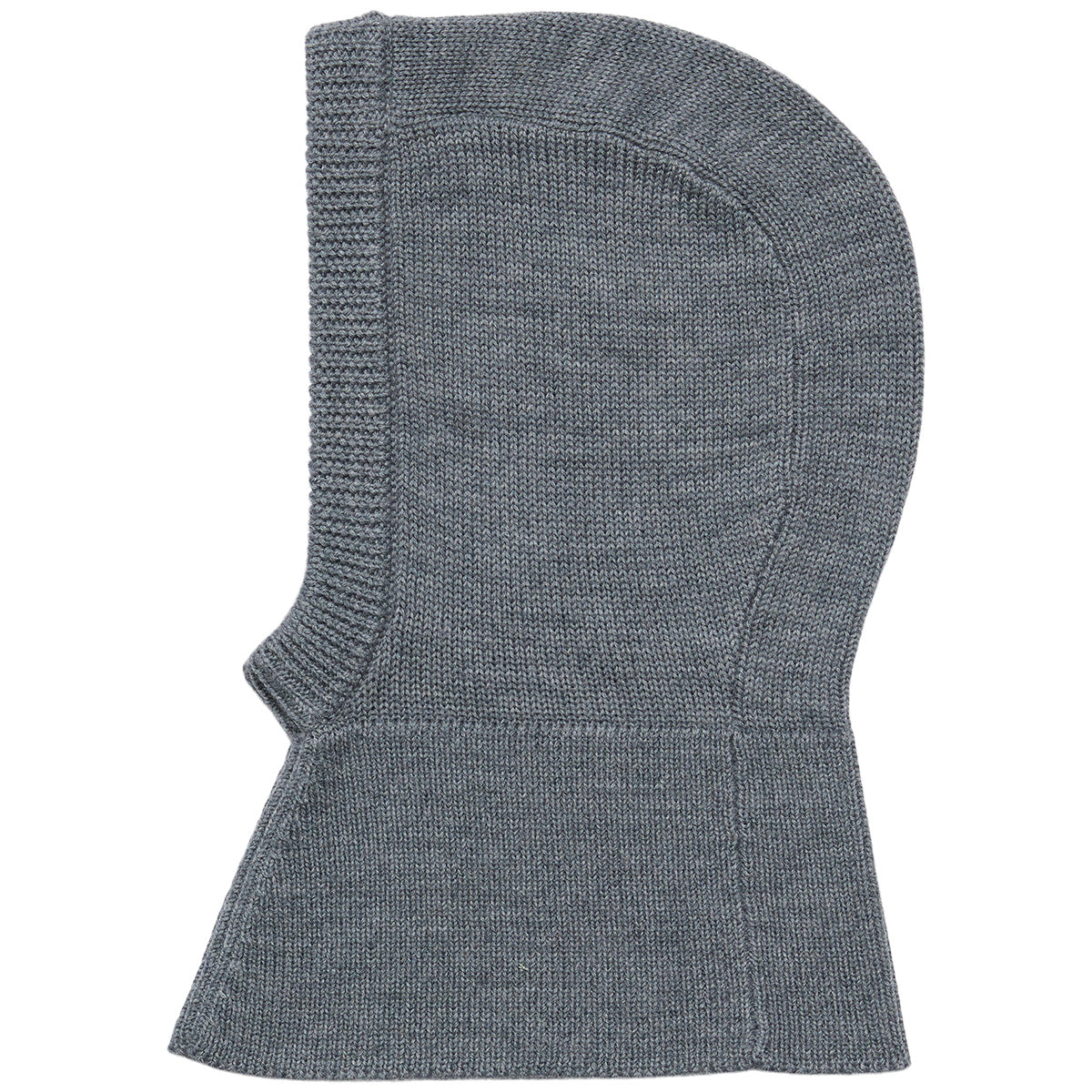 Balaclava by FUB in grey knit with snug fit and extended neck coverage.