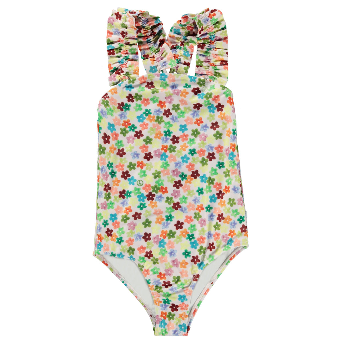 The Nitika Swimsuit from Molo. Swimsuit in an all over print of small flowers in various colors