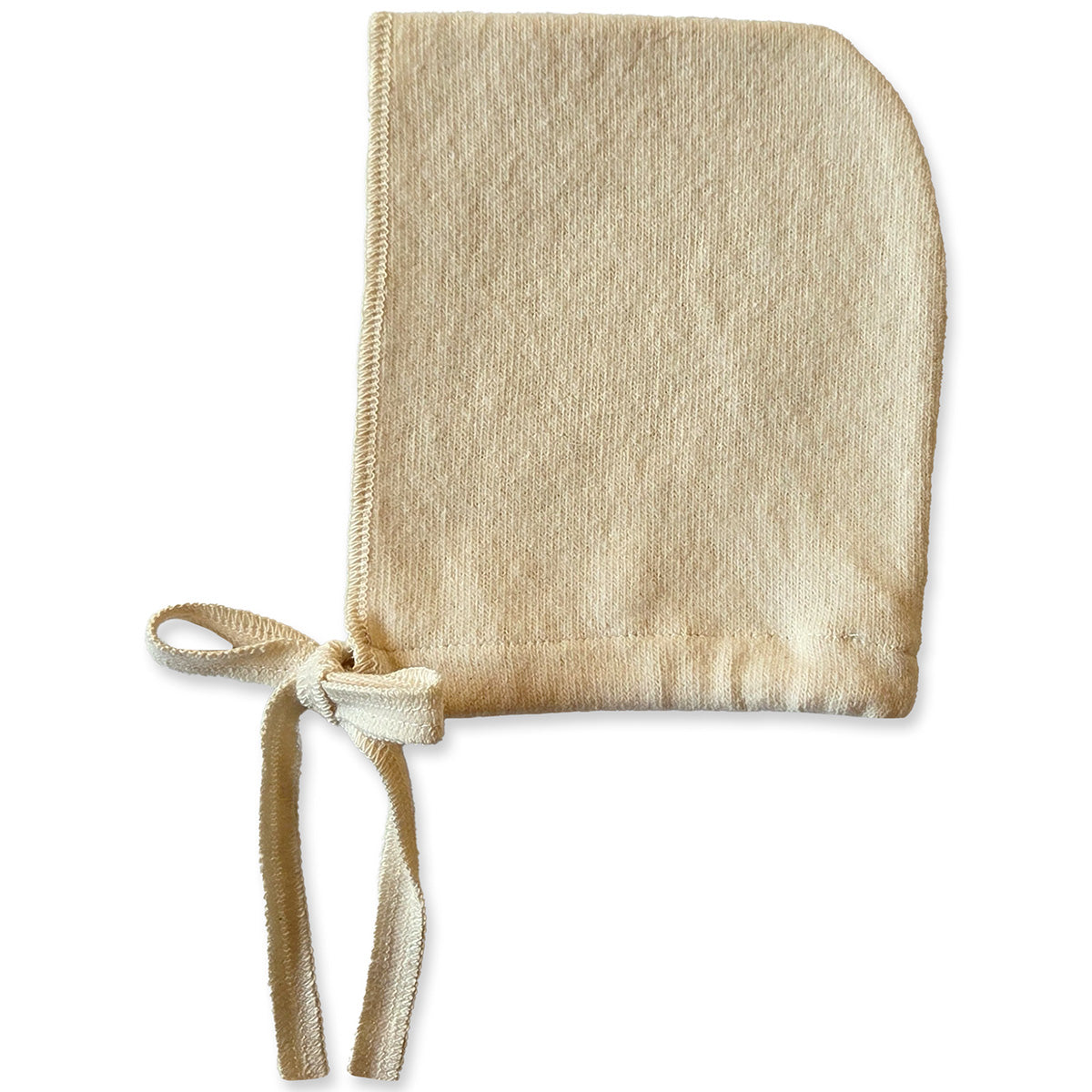 Babe & Tess The Clementina Bonnet textured cotton baby bonnet with matching fabric ties