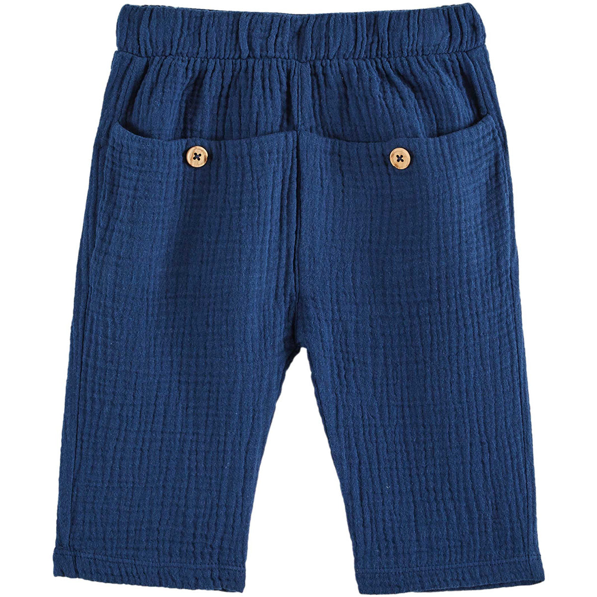 The Cotton Gauze Pants from Emile et Ida. Midnight blue cotton double gauze pants.