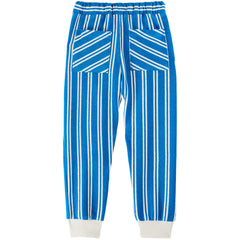 Azure Stripes Terry Jogger