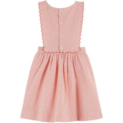 Cherry Embroidered Apron Dress