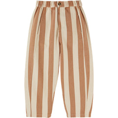 Emile et Ida The Canvas Rayure Farine Pants striped cotton canvas pants with a relaxed fit for everyday wear