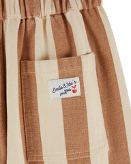 Canvas Rayure Farine Pants