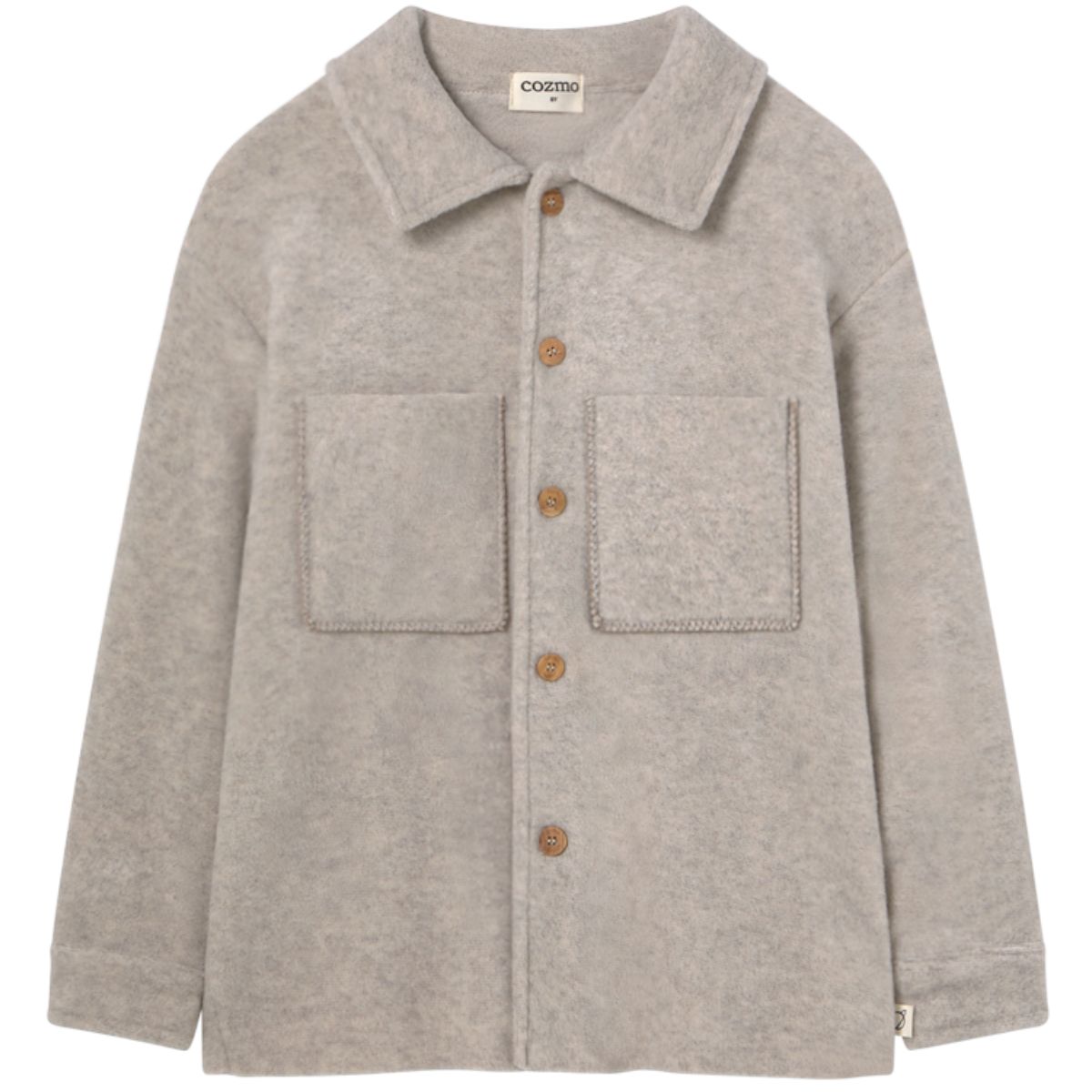 The Alghero Jacket from Cozmo. It features a classic collar, button-down front closure, and patch pockets.
