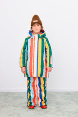 Multicolor Stripes Snow Jacket