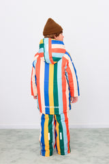 Multicolor Stripes Snow Jacket