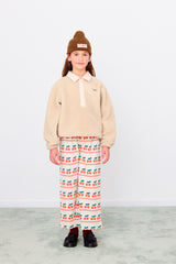 Cherry Pattern Rib Pant