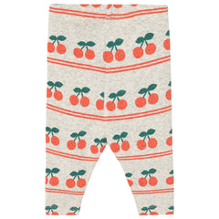 Cherry Pattern Rib Baby Pant