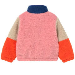 Color Block Polar Sherpa Jacket