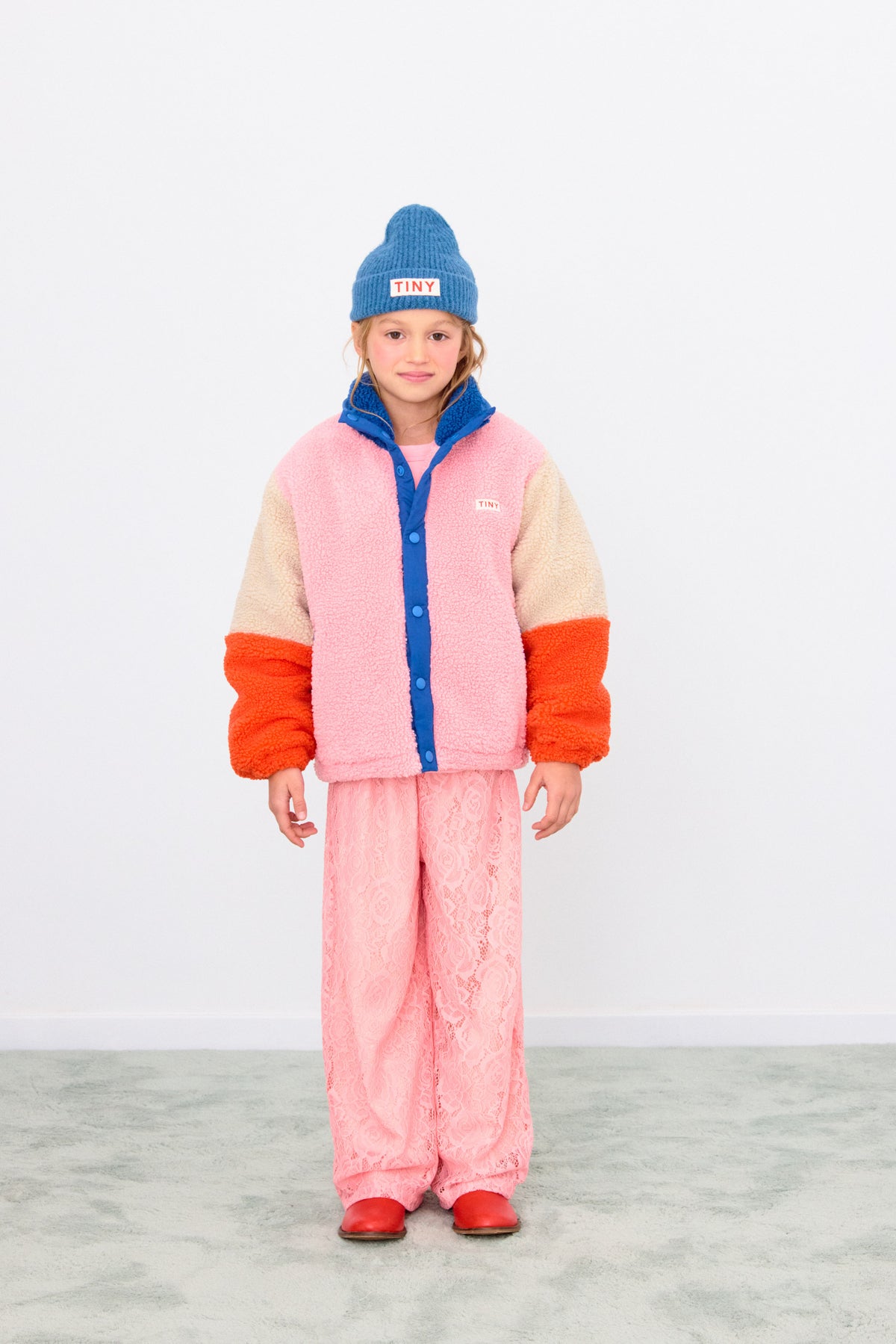 Color Block Polar Sherpa Jacket – The Little Red Planet