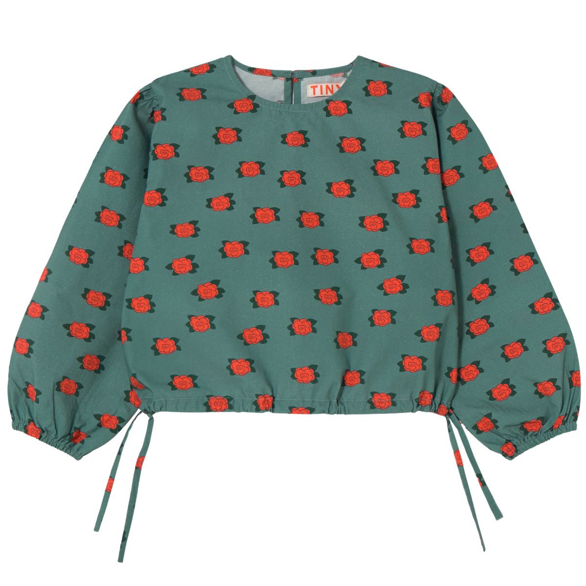 The Camelias Blouse from Tiny Cottons. Featuring our Camelias print.