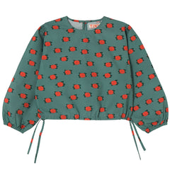 The Camelias Blouse from Tiny Cottons. Featuring our Camelias print.