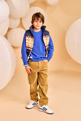 Junior C Neck Elbow Sweater