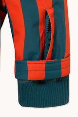 Red Stripes Snow Jacket - Summer Red