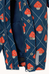 Mushrooms Baby and Toddler Snow One-Piece - Light Navy