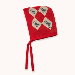 Diamonds Bonnet - Summer Red