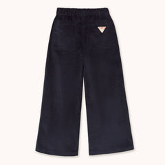 Solid Corduroy Pants - Light Navy