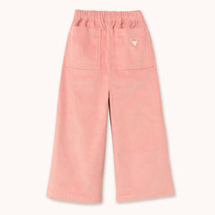 Solid Corduroy Pants - Dark Nude