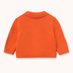Deer Baby Cardigan - Summer Red