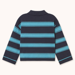 Retro Stripes Sweater - Ink Blue