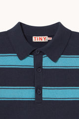 Retro Stripes Sweater - Ink Blue