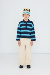Retro Stripes Sweater - Ink Blue