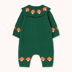 Tiny Mushrooms True Knit One-Piece - Dark Green