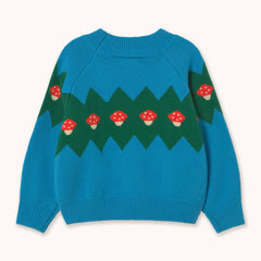 Triangle Mushrooms Sweater - Blue
