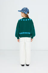 Vanilla Geese Cardigan - Dark Green