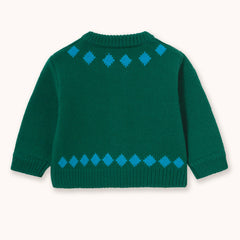 Vanilla Geese Baby Cardigan - Dark Green