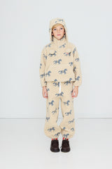Horses Sherpa Sweatshirt - Vanilla