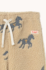 Horses Sherpa Sweatpant - Vanilla