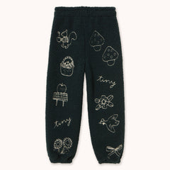 Tiny Apples Sherpa Sweatpant - Ink Blue