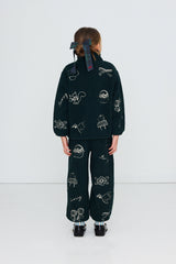 Tiny Apples Sherpa Sweatpant - Ink Blue