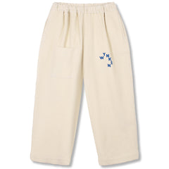 Wynken Mini Cord Pioneer Pant kids mini corduroy trousers with patch pocket, elastic waist and logo print