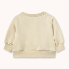 Bear Graphic Baby Sweatshirt - Sandstone