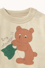 Bear Graphic Baby Sweatshirt - Sandstone