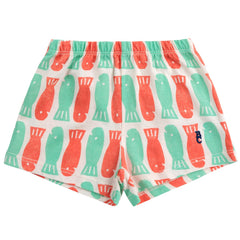 Lucky Fish All Over Shorts from Bobo Choses feature an elasticated waistband and delicate embroidery for a relaxed and stylish fit.