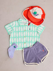 Blue Terry Cloth Shorts