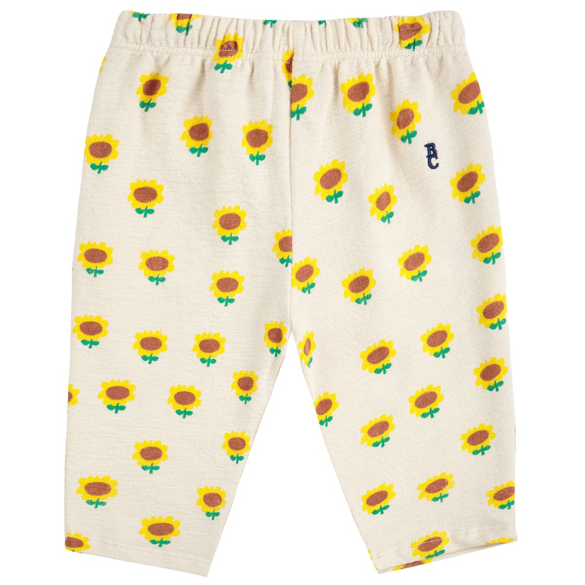 Sunflower All Over Jogging Pants from Bobo Choses feature an elasticated waistband, an adjustable drawstring.