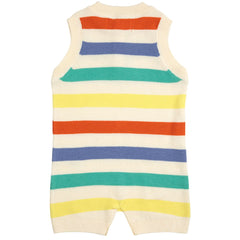 Multicolor Striped Knitted Playsuit