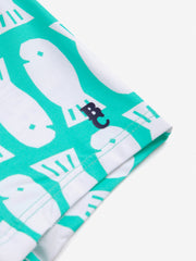 Lucky Fish All Over Square Cut Swim Shorts