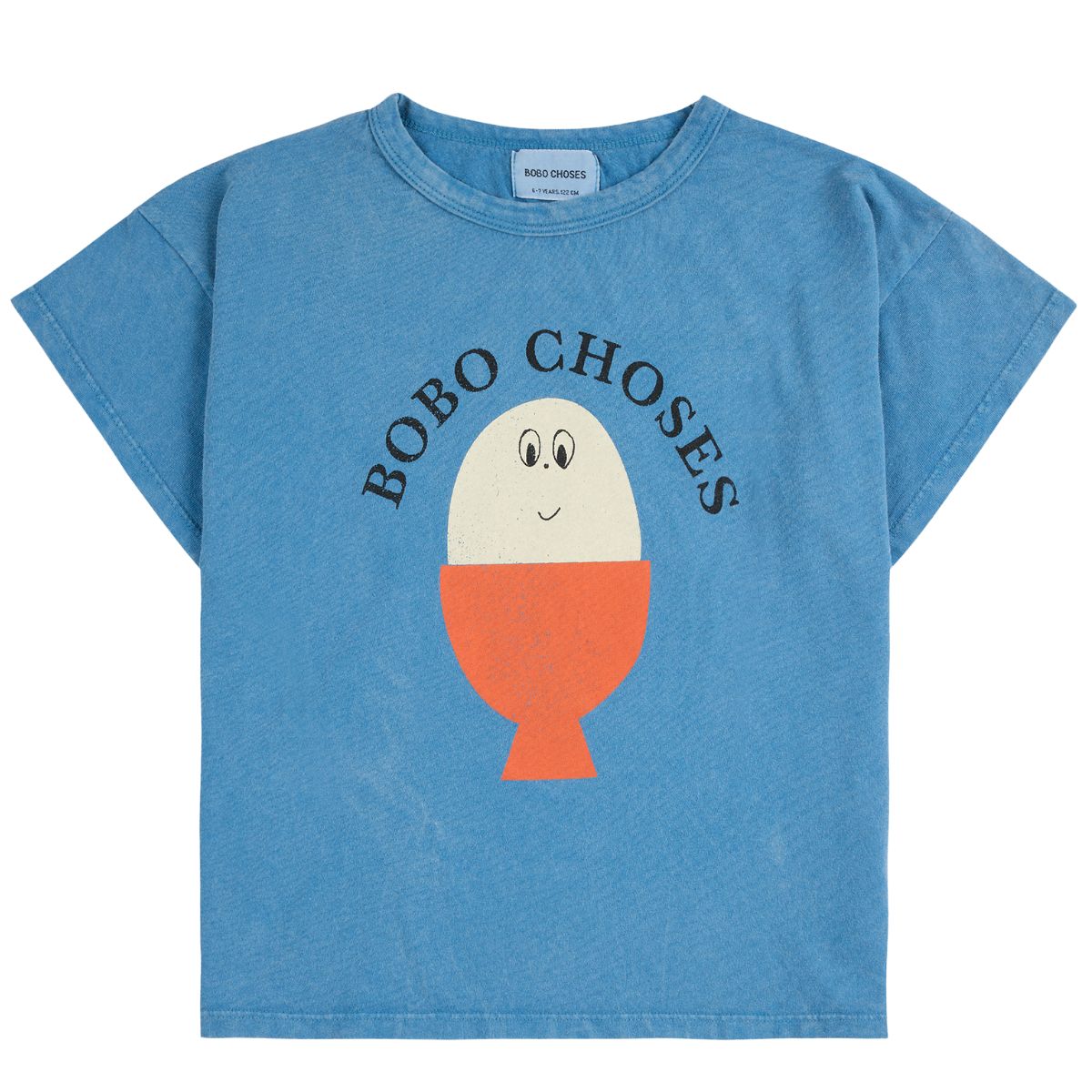 Morning Egg Tee from Bobo Choses. Bright and breezy, this light blue t-shirt is an everyday staple.