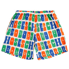 Multicolor Bobo Choses Woven Shorts from Bobo Choses with an elasticated waistband, loose fit, adjustable drawstring