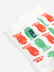 Lucky Fish All Over Short Socks